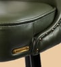 Heirloom Leather Bar Chair In Olive Green Colour