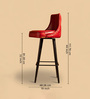 Heirloom Leather Bar Chair In Red Colour