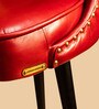 Heirloom Leather Bar Chair In Red Colour