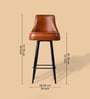 Heirloom Leather Bar Chair In Tan Colour