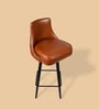 Heirloom Leather Bar Chair In Tan Colour