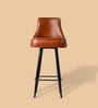 Heirloom Leather Bar Chair In Tan Colour