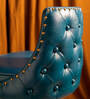 Heirloom Leather Bar Chair In Blue Color