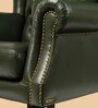 Heirloom Leather Lounge Chair In Olive Green Colour