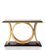 Hele Console Table In Black & Gold Colour