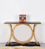 Hele Console Table In Black & Gold Colour