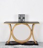 Hele Console Table In Black & Gold Colour