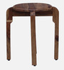 Novokuz Sheesham Wood End Table In Rustic Teak Finish