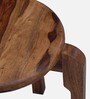 Novokuz Sheesham Wood End Table In Rustic Teak Finish