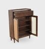 Helen Wooden  Shoe Cabinet In Walnut Colour