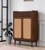 Helen Wooden  Shoe Cabinet In Walnut Colour