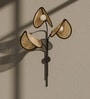 Helion Sconce Black Unique Handmade Woven Wall-Mounted Light, Natural/Rattan Wall Light