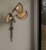 Helion Sconce Black Unique Handmade Woven Wall-Mounted Light, Natural/Rattan Wall Light