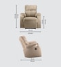 Helios Fabric Motorized 1 Seater Recliner In Beige  Colour