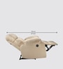 Helios Fabric Motorized 1 Seater Recliner In Beige  Colour