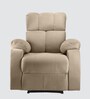 Helios Fabric Motorized 1 Seater Recliner In Beige  Colour