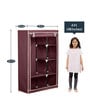 Helios Collapsible 6 Tier Wardrobe in Purple Colour