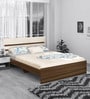 Achillis King Size Bed in Asian Walnut & White Finish