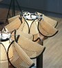 Helios Large Unique Handmade Woven Hanging Pendant Light, Natural/Cane Pendant Light