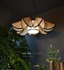 Helios Medium Unique handmade Woven Hanging Pendant Light, Natural/Cane Pendant Light