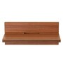 Helios Engineered Wood Wall Mounted TV Shelf in Brown Colour