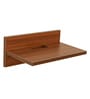 Helios Engineered Wood Wall Mounted TV Shelf in Brown Colour
