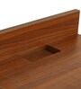 Helios Engineered Wood Wall Mounted TV Shelf in Brown Colour