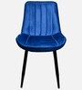 Helium Velvet Dining Chair in Blue Colour Helium Velvet Dining Chair in Blue Colour