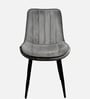 Helium Velvet Dining Chair in Grey Colour