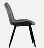 Helium Velvet Dining Chair in Grey Colour