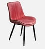 Helium Velvet Dining Chair in Pink Colour Helium Velvet Dining Chair in Pink Colour