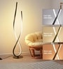 Helix Aurora Black LED Floor Lamp 75W Tri-Color Modern Standing Light