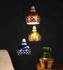 Helmet Red Yellow Blue Metal Cluster Hanging Lights