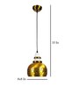Bayley Helmet Gold Metal Hanging Light