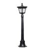 Helsingor Single Light Outdoor Bollard Light In Black Finish
