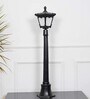 Helsingor Single Light Outdoor Bollard Light In Black Finish