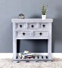 Hendrix Solid Wood Console Table in Grey Wash Finish