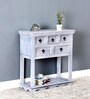 Hendrix Solid Wood Console Table in Grey Wash Finish