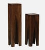 Hening Sheesham Wood End Table In Provincial Teak Finish