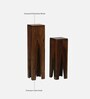 Hening Sheesham Wood End Table In Provincial Teak Finish