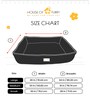 Henlo- Small Grey & Black Turkish Velvet Bolstered Pet Bed