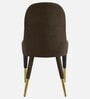 Henro Leatherette Fabric  Dining Chair  In Yellow Colour