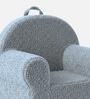 Henry Quilted Corduroy Kids Lounge Chair In Mist Grey Colour