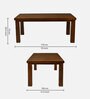 Henry 6 Seater Dining Set in Antique Oak Finish