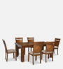 Henry 6 Seater Dining Set in Antique Oak Finish