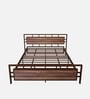 Hercules Metal Queen Size Bed in Brown Colour