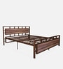 Hercules Metal Queen Size Bed in Brown Colour