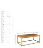 Herringbone Solid Wood Coffee Tables in Natrual Finish