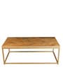 Herringbone Solid Wood Coffee Tables in Natrual Finish