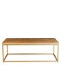 Herringbone Solid Wood Coffee Tables in Natrual Finish